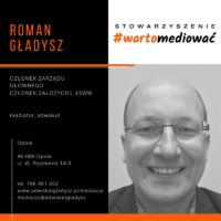 mediator Roman Gładysz - mediator - Opole - mediacje - ugoda - porozumienie - adwokat - mecenas